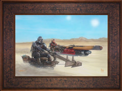 The Mandalorian ™ - The Marshal Wall Art by Thomas Kinkade Studios Standard Number Canvas 12" x 18" Gallery Bronze