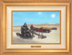 The Mandalorian ™ - The Marshal Wall Art by Thomas Kinkade Studios Estate Edition Canvas 12" x 18" Antique Gold