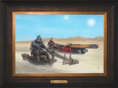 The Mandalorian ™ - The Marshal Wall Art by Thomas Kinkade Studios Estate Edition Canvas 12" x 18" Estate Bronze