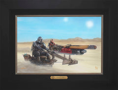 The Mandalorian ™ - The Marshal Wall Art by Thomas Kinkade Studios Estate Edition Canvas 12" x 18" Modern Black