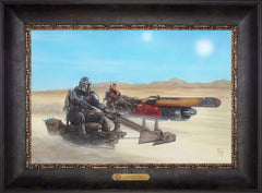 The Mandalorian ™ - The Marshal Wall Art by Thomas Kinkade Studios Estate Edition Canvas 12" x 18" Cabernet