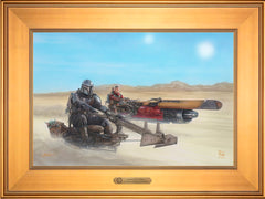 The Mandalorian ™ - The Marshal Wall Art by Thomas Kinkade Studios Estate Edition Canvas 12" x 18" Gallery Gold