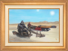 The Mandalorian ™ - The Marshal Wall Art by Thomas Kinkade Studios Standard Number Canvas 18" x 27" Antique Gold