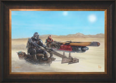 The Mandalorian ™ - The Marshal Wall Art by Thomas Kinkade Studios Standard Number Canvas 18" x 27" Estate Bronze