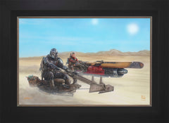 The Mandalorian ™ - The Marshal Wall Art by Thomas Kinkade Studios Standard Number Canvas 18" x 27" Modern Black