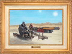The Mandalorian ™ - The Marshal Wall Art by Thomas Kinkade Studios Estate Edition Canvas 18" x 27" Antique Gold