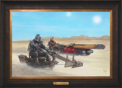 The Mandalorian ™ - The Marshal Wall Art by Thomas Kinkade Studios Estate Edition Canvas 18" x 27" Estate Bronze