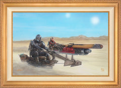 The Mandalorian ™ - The Marshal Wall Art by Thomas Kinkade Studios Standard Number Canvas 24" x 36" Antique Gold