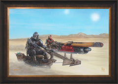 The Mandalorian ™ - The Marshal Wall Art by Thomas Kinkade Studios Standard Number Canvas 24" x 36" Estate Bronze
