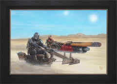The Mandalorian ™ - The Marshal Wall Art by Thomas Kinkade Studios Standard Number Canvas 24" x 36" Modern Black