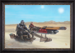 The Mandalorian ™ - The Marshal Wall Art by Thomas Kinkade Studios Standard Number Canvas 24" x 36" Cabernet