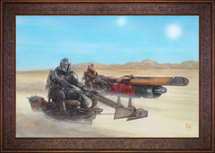 The Mandalorian ™ - The Marshal Wall Art by Thomas Kinkade Studios Standard Number Canvas 24" x 36" Gallery Bronze