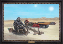 The Mandalorian ™ - The Marshal Wall Art by Thomas Kinkade Studios Estate Edition Canvas 24" x 36" Cabernet