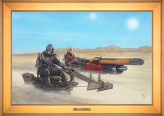 The Mandalorian ™ - The Marshal Wall Art by Thomas Kinkade Studios Estate Edition Canvas 24" x 36" Gallery Gold