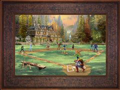 X-Men Wall Art by Thomas Kinkade Studios Standard Number Canvas 12" x 18" Gallery Bronze