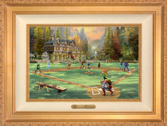 X-Men Wall Art by Thomas Kinkade Studios Estate Edition Canvas 12" x 18" Antique Gold