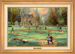 X-Men Wall Art by Thomas Kinkade Studios Estate Edition Canvas 24" x 36" Antique Gold
