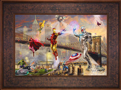 Iron Man Wall Art by Thomas Kinkade Studios Standard Number Canvas 12" x 18" Gallery Bronze