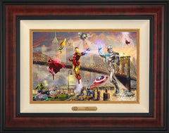 Iron Man Wall Art by Thomas Kinkade Studios Estate Edition Canvas 12" x 18" Gallery Burl