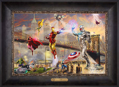 Iron Man Wall Art by Thomas Kinkade Studios Estate Edition Canvas 12" x 18" Cabernet
