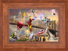 Iron Man Wall Art by Thomas Kinkade Studios Standard Number Canvas 18" x 27" Rustic Andalucian
