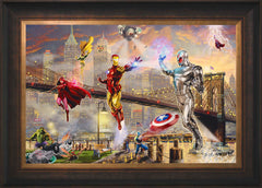 Iron Man Wall Art by Thomas Kinkade Studios Standard Number Canvas 18" x 27" Estate Bronze