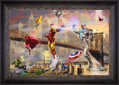 Iron Man Wall Art by Thomas Kinkade Studios Standard Number Canvas 18" x 27" Cabernet