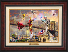 Iron Man Wall Art by Thomas Kinkade Studios Estate Edition Canvas 18" x 27" Gallery Burl