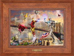 Iron Man Wall Art by Thomas Kinkade Studios Estate Edition Canvas 18" x 27" Rustic Andalucian