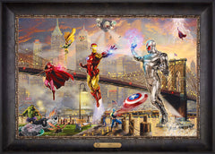 Iron Man Wall Art by Thomas Kinkade Studios Estate Edition Canvas 18" x 27" Cabernet