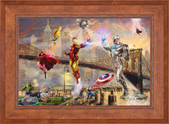 Iron Man Wall Art by Thomas Kinkade Studios Standard Number Canvas 24" x 36" Rustic Andalucian