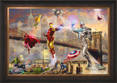 Iron Man Wall Art by Thomas Kinkade Studios Standard Number Canvas 24" x 36" Estate Bronze