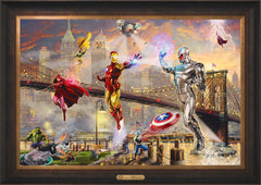 Iron Man Wall Art by Thomas Kinkade Studios Estate Edition Canvas 24" x 36" Estate Bronze