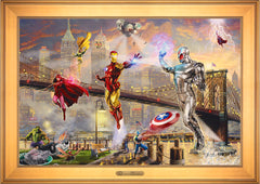 Iron Man Wall Art by Thomas Kinkade Studios Estate Edition Canvas 24" x 36" Gallery Gold