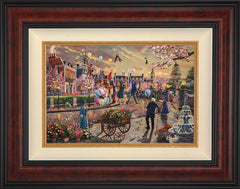 Disney Mary Poppins Returns Wall Art by Thomas Kinkade Studios Standard Number Canvas 12" x 18" Gallery Burl