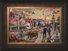 Disney Mary Poppins Returns Wall Art by Thomas Kinkade Studios Standard Number Canvas 12" x 18" Estate Bronze
