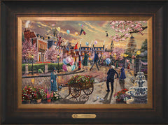Disney Mary Poppins Returns Wall Art by Thomas Kinkade Studios Estate Edition Canvas 12" x 18" Estate Bronze
