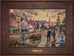 Disney Mary Poppins Returns Wall Art by Thomas Kinkade Studios Estate Edition Canvas 12" x 18" Gallery Bronze