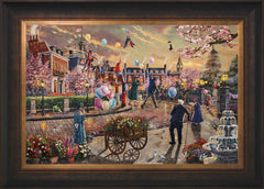 Disney Mary Poppins Returns Wall Art by Thomas Kinkade Studios Standard Number Canvas 18" x 27" Estate Bronze