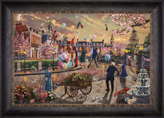 Disney Mary Poppins Returns Wall Art by Thomas Kinkade Studios Standard Number Canvas 18" x 27" Cabernet