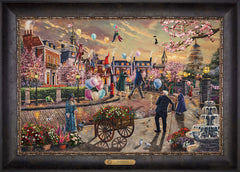 Disney Mary Poppins Returns Wall Art by Thomas Kinkade Studios Estate Edition Canvas 18" x 27" Cabernet