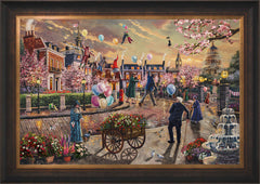 Disney Mary Poppins Returns Wall Art by Thomas Kinkade Studios Standard Number Canvas 24" x 36" Estate Bronze