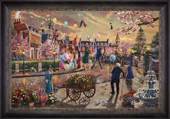 Disney Mary Poppins Returns Wall Art by Thomas Kinkade Studios Standard Number Canvas 24" x 36" Cabernet