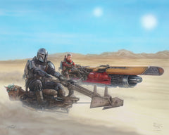 The Mandalorian ™ - The Marshal Wall Art by Thomas Kinkade Studios Canvas Gallery Wrap 24" x 30" Unframed