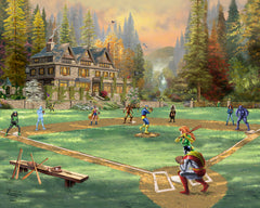 X-Men Wall Art by Thomas Kinkade Studios Canvas Gallery Wrap 24" x 30" Unframed