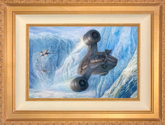 The Mandalorian™ - Cold Pursuit Wall Art by Thomas Kinkade Studios Standard Number Canvas 12" x 18" Antique Gold