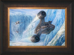 The Mandalorian™ - Cold Pursuit Wall Art by Thomas Kinkade Studios Standard Number Canvas 12" x 18" Estate Bronze