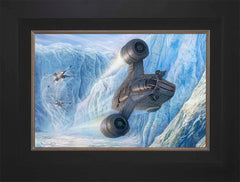 The Mandalorian™ - Cold Pursuit Wall Art by Thomas Kinkade Studios Standard Number Canvas 12" x 18" Modern Black