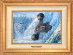 The Mandalorian™ - Cold Pursuit Wall Art by Thomas Kinkade Studios Estate Edition Canvas 12" x 18" Antique Gold