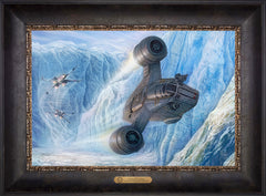 The Mandalorian™ - Cold Pursuit Wall Art by Thomas Kinkade Studios Estate Edition Canvas 12" x 18" Cabernet